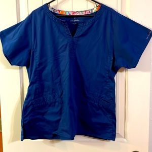 K Vera Bradley - XL - Navy - Scrub Top